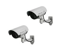 2x caméra factice avec LED clignotante IR1100 S IR outdoor argent