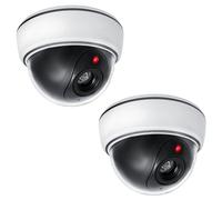 2x Caméra factice LED Rouge Clignotante Sécurité DC2300
