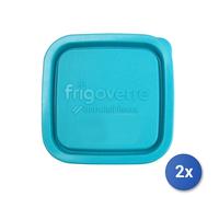 2x Capsule Azzurro Pour Frigoverre Carrée Cm 19 Bormioli Rocco