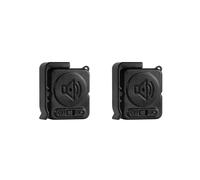 2X Capteurs D'Alarme de Vibration 120 DB Détecteur Ultra-Mince Antivol Alarme Antivol pour Porte Fenêtre de Maison Sac de Vélo Sécurité Noir