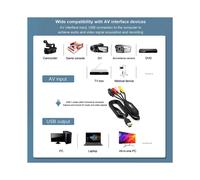 2X Capture Vidéo USB VHS Vers Convertisseur Numérique Carte de Capture Audio Vidéo USB 2.0 pour TV DVD VHS Prise en Charge Du Système Windows