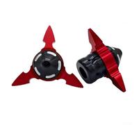 2x Capuchon Axe pour avant pour moto ABS Design Spun 2x Capuchon(Red)