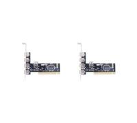 2X Carte Adaptateur D'Extension PCI 5 PCI Vers USB 2.0 Carte PCI 480 Mbps Sans Pilote pour Ordinateur de Bureau