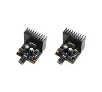 2X Carte D'Amplificateur de Puissance, 30W + 30W Double Canal 2.0 Kit Amplificateur Audio Class AB 12V Module D'Ampli Stéréo Numérique TDA7377