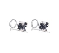 2X Carte de Capture Vidéo PCI-E 1X 1394 4 DV HD Carte Firewire 800/400/200/100 Mbps Prend en Charge le Remplacement à Chaud pour Ordinateur de