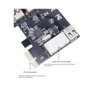 2X Carte de Capture Vidéo PCI-E 1X 1394 4 DV HD Carte Firewire 800/400/200/100 Mbps Prend en Charge le Remplacement à Chaud pour Ordinateur de