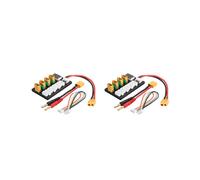 2X Carte de Charge ParallèLe 4CH XT60 Connecteur à Fiche Banane pour ISDT D2 Q6 SC-608 SC-620 Imax B6 Charge LiPo Batterie en Charge