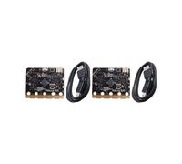 2X Carte de Développement BBC Micro-Bit V2.2 BLE5.0 Graphique - Python Programmable - Nordique - Processeur Nrf52833 pour les Enfants