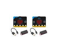 2X Carte de Développement Micro: Bit V1.5 Micro: Kit de Voiture Intelligente Bit/Qtruck/Python Education Robot Programmable BBC Microbit pour le