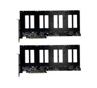 2X Carte D'Extension de Disque Dur R37D PCIe 5.0 X16 Vers 4 E1.S/E3.S (SFF-TA-1002) Gen5, Compatible One Drag Four