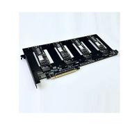2X Carte D'Extension de Disque Dur R37D PCIe 5.0 X16 Vers 4 E1.S/E3.S (SFF-TA-1002) Gen5, Compatible One Drag Four