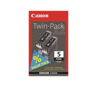 Canon PGI-5 Black Twin Pack - Pack de 2 - noir - original - réservoir d'encre - pour PIXMA iP3500, iP4500, iP5300, MP510, MP520, MP610, MP810, MP960, MP970, MX700, MX850 Noir G