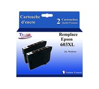 - 2x Cartouches compatibles avec Epson 603XL, 603 XL (série etoile de Mer) - Noire