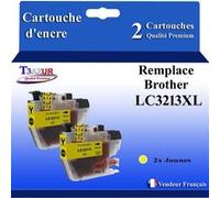 2x Cartouches compatibles Brother LC3213XL pour Brother DCP J772DW, J774DW, MFC J890DW, J895DW Jaune imprimante - T3AZUR G