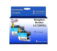 - 2x Cartouches d'encre compatibles avec Brother MF- J6535DW, MFC-J6535DW XL remplace Brother LC3217, LC3219 XL - Cyan