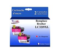 - 2x Cartouches d'encre compatibles avec Brother MFC-J6935DW, MFC-J6935DWF remplace Brother LC3217, LC3219 XL - Magenta