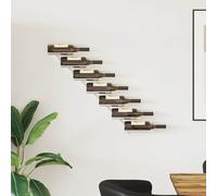 2x Casiers à Bouteilles Muraux pour 14 Bouteilles Métal Etagère à Vin vidaXL