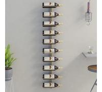 2x Casiers à Bouteilles Muraux pour 20 Bouteilles Métal Etagère à Vin vidaXL