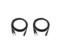 2X Casque de Jeu Universel 2 En 1 3,5 mm - Câble D'Extension pour HyperX Cloud II / Alpha- / Cloud Flight / Core Casque