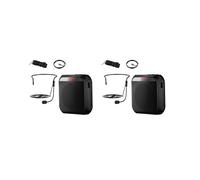 2X Casque de Microphone Amplificateur de Voix Portable, Amplificateur de Voix Rechargeable pour Enseignants, Formation, Guide Touristique, Salle de