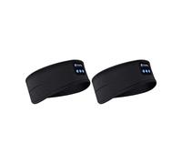 2X Casque de Sport, Bandeau de Sommeil, Casque Élastique Sans Fil, Masque pour les Yeux, Casque Sans Fil, Bandeau A