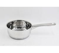 2x casserole à manche Naples 16cm avec couvercle en verre, EDS, faitout pour cuisiner et rôtir, casseroles pour soupes ou viande, approprié pour cuisinière et four