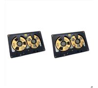 2X Cassette Audio Bobine à Bobine, Cassette Vierge de 50 Minutes, Bobine Métallique Double Face, Boîtier Creux, Fabrication