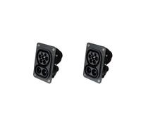 2X CCS Type 2 EV Femelle Combo 2 Socket 1000V 62196-3 Voiture ÉLectrique Charge Rapide DC150A 850V