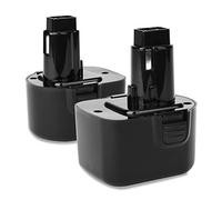 2X CELLONIC Batterie Compatible avec Dewalt DC727, DC740, DC740F2, DC740K2, DC740KA, DC740KN, DW907, DE9071, DE9074 3Ah 12V NiMH