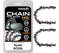 2x chaîne de tronçonneuse 30cm 1,1mm 3/8"" 45 TG pour Ryobi RCS36