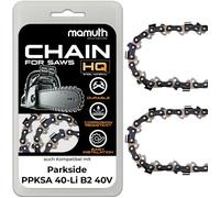 2x chaîne de tronçonneuse 40cm 1 1mm 3 8"" 57TG pour Parkside PPKSA 40-Li B2 40V