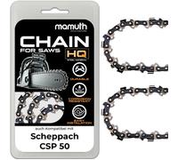 2x chaîne de tronçonneuse 50cm 1 5mm 0 325"" 76TG pour Scheppach CSP 50