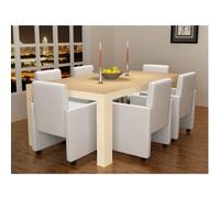 2x Chaise de Salle à Manger Cuir Artificiel Fauteuil Dîner Cuisine vidaXL
