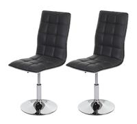 Mendler 2X Chaise de Salle à Manger HWC-C41, Fauteuil, Similicuir - Gris