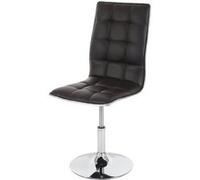 2x chaise de salle à manger HWC-C41, fauteuil, similicuir - marron