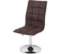 2x chaise de salle à manger MENDLER HWC-C41, fauteuil, tissu vintage marron foncé Marron G