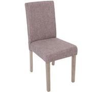 2x chaise de séjour Littau tissu gris, pieds: structure chêne Gris G