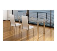 2x Chaise Noire de Salon Cuisine Similicuir Meuble de Salle à Manger vidaXL