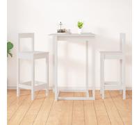 vidaXL Chaises de bar 822143 – Lot de 2, blanc pour cuisine et salle à manger