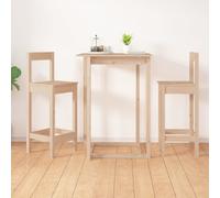 2x Chaises de Bar 40x41,5x112 cm Bois de Pin Solide Bistro Pub Cuisine vidaXL