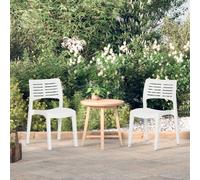 2x Chaises de Jardin Anthracite Polypropylène Fauteuils Terrasse Patio vidaXL