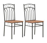 2x Chaises de Salle à Manger MDF Dîner Cuisine Repas Maison Intérieur vidaXL