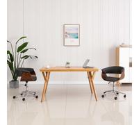 2x Chaises Pivotantes de Salle à Manger Gris Tissu Siège Cuisine Dîner vidaXL