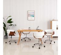 2x Chaises Pivotantes de Salle à Manger Gris Tissu Siège Cuisine Dîner vidaXL