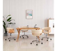 2x Chaises Pivotantes de Salle à Manger Gris Tissu Siège Cuisine Dîner vidaXL