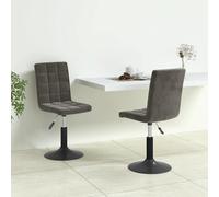 2x Chaises Pivotantes de Salle à Manger Noir Velours Dîner Cuisine vidaXL
