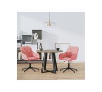 Lot de 2 Chaises Pivotantes à Manger Sièges à Dîner Gris Clair Velours vidaXL