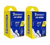 2X Chambre A AIR Michelin Velo 27,5 x 1,90-2,50"" (48/62-584) B4 Valve Presta 40MM VTT MTB AIRSTOP Butyl