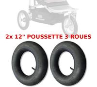 2x CHAMBRE A AIR POUSSETTE 3 ROUES 12" TYPE RED CASTLE SHOP'N JOGG DISC NEUF