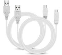 2x Chargeur Cable USB pour Nintendo Wii U Gamepad G